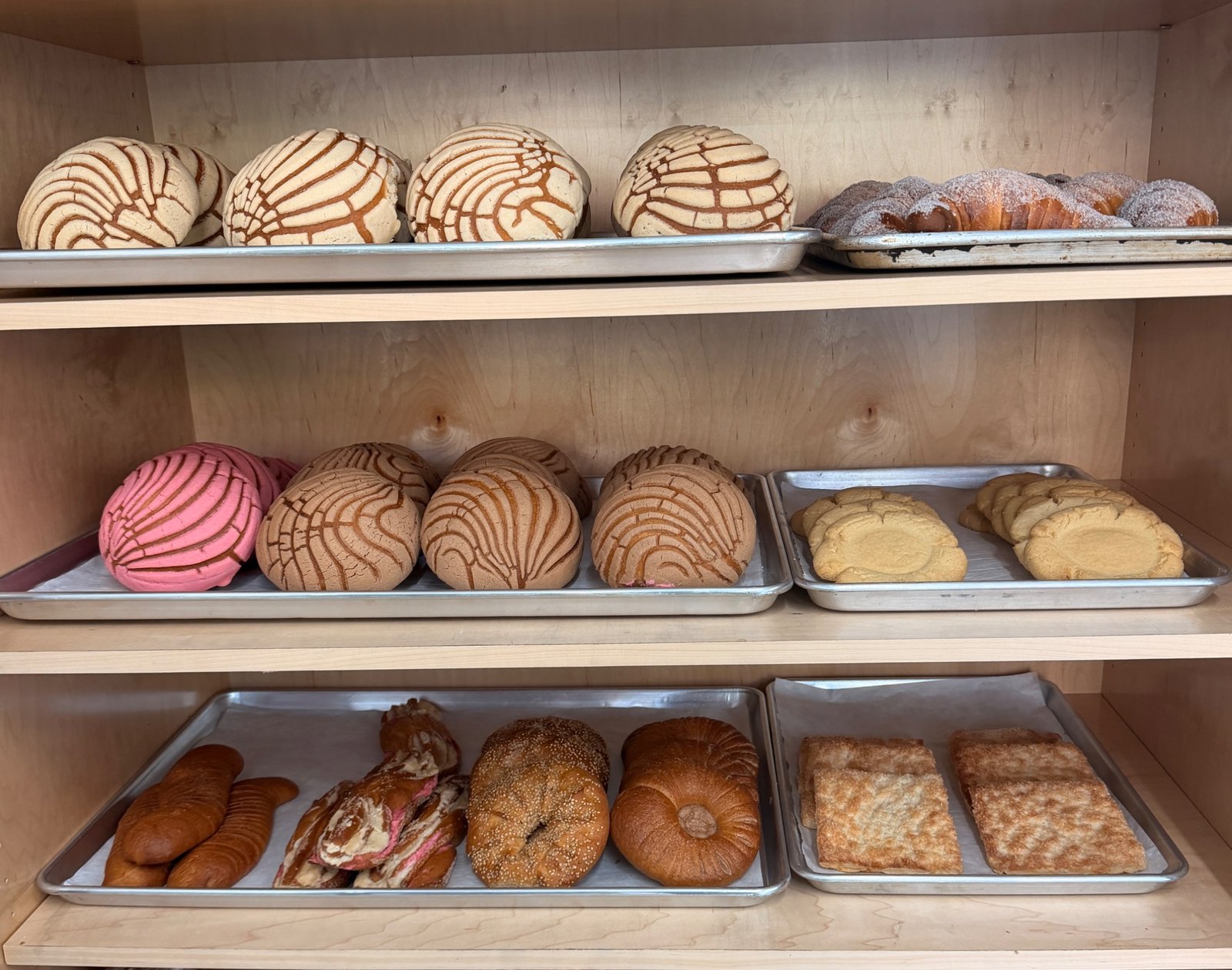 Fresh pan dulce and bread at Eli's Sweet Bakery